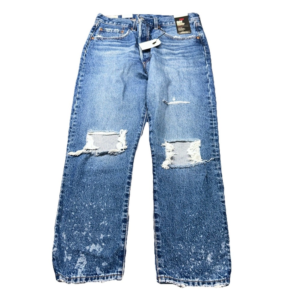 Levi's Women's Premium 501 Jeans Original Cropped 31x26 Msrp 108.00 Levis Denim